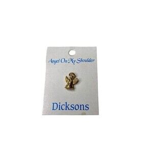 Vintage Dickinson's Angel on My Shoulder Gold tone Pin.